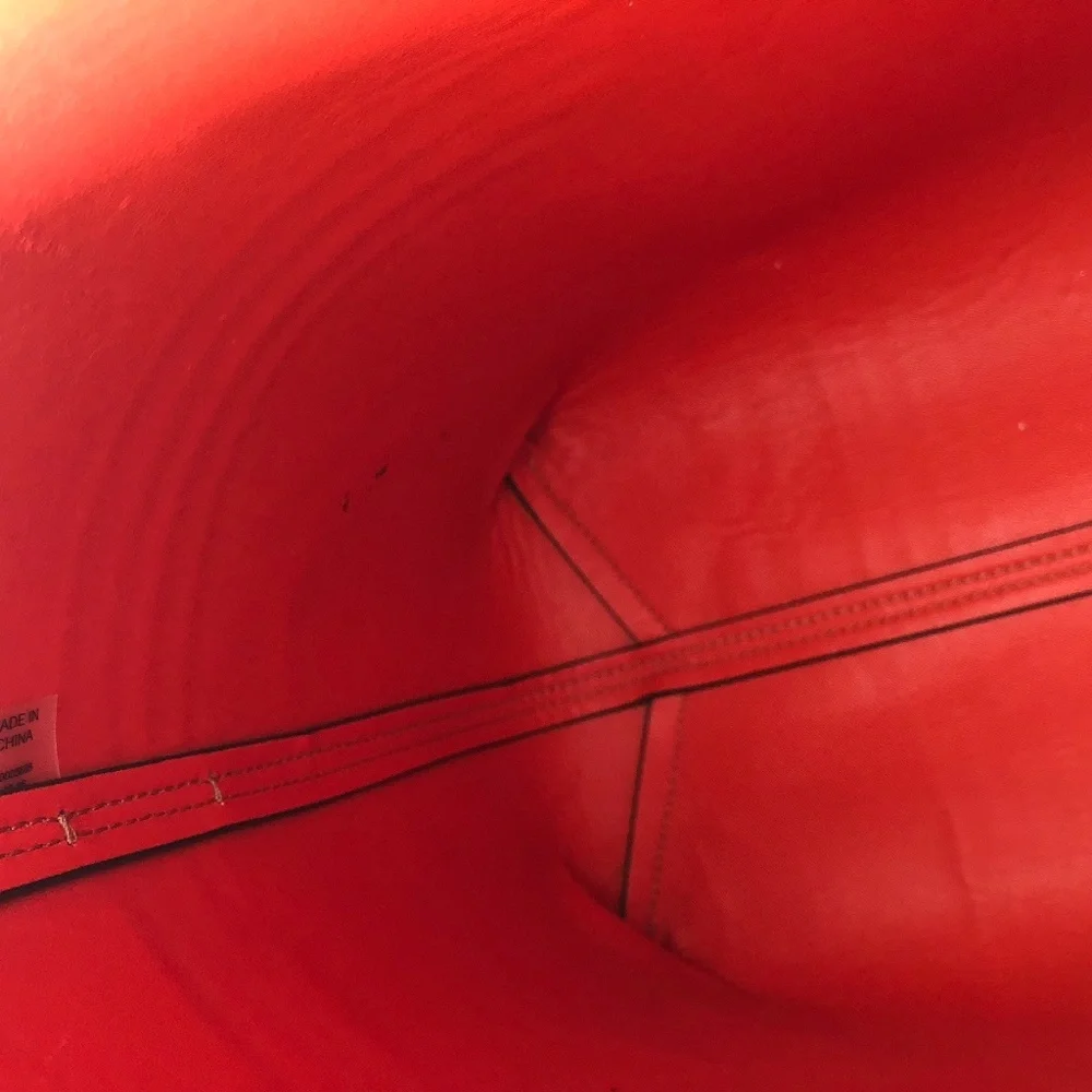 Tory Burch Block-T Striped Leather Tote Bag Crema - Picture 4 of 8